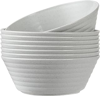 Cereal Bowl, Set of 8 Soup Bowls 36 Ounces Unbreakable Wheat Straw Bowls Microwave Dishwasher Safe Reusable Bowls for Kitchen Cereal Salad Soup Rice Noodle Oatmeal