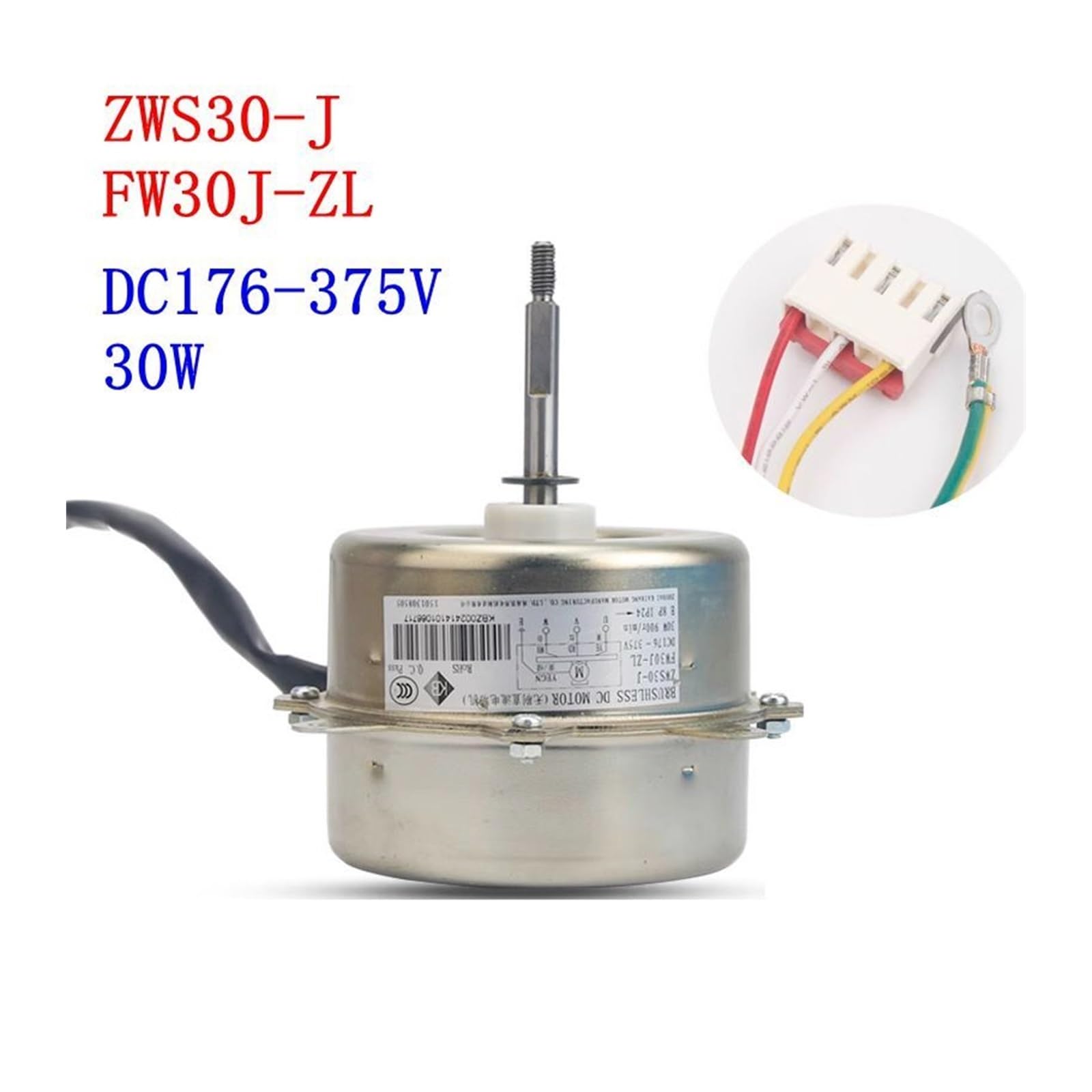 Accessori For Motore Ventola Unità Esterna Condizionatore D'aria, Compatibile For Gree FW30J-ZL ZWS30-J DC176-375V 30W, Parti Del Condizionatore D'aria