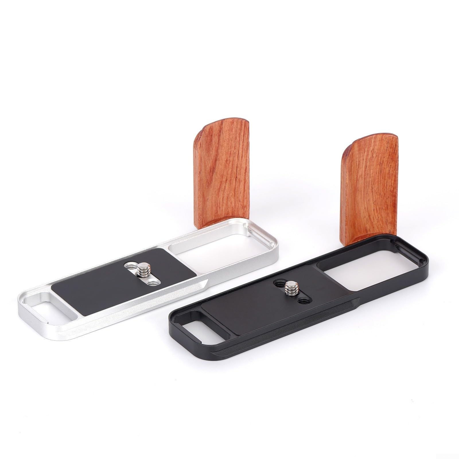 Impugnatura in legno per fotocamera Fuji XE5, staffa a L leggera in lega di alluminio con base compatibile con Svizzera, manico in palissandro, imbottitura antiscivolo, custodia per chiave magnetica