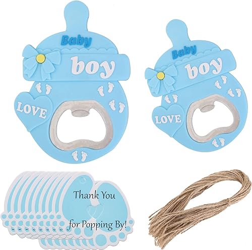 24 unidades de abrebotellas para bebé, regalo de baby shower, recuerdo de fiesta de baby shower, recuerdodecoración, abridor de botellas de metal de