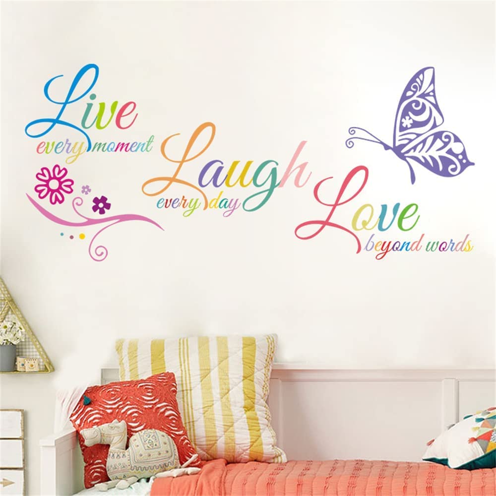 esmen Adesivo da Parete 3 Adesivi murali Decalcomanie motivazionali per la casa Aula Scuola Soggiorno Decorazione della Parete Adesivi murali Fai da Te Citazioni 18x39 Pollici