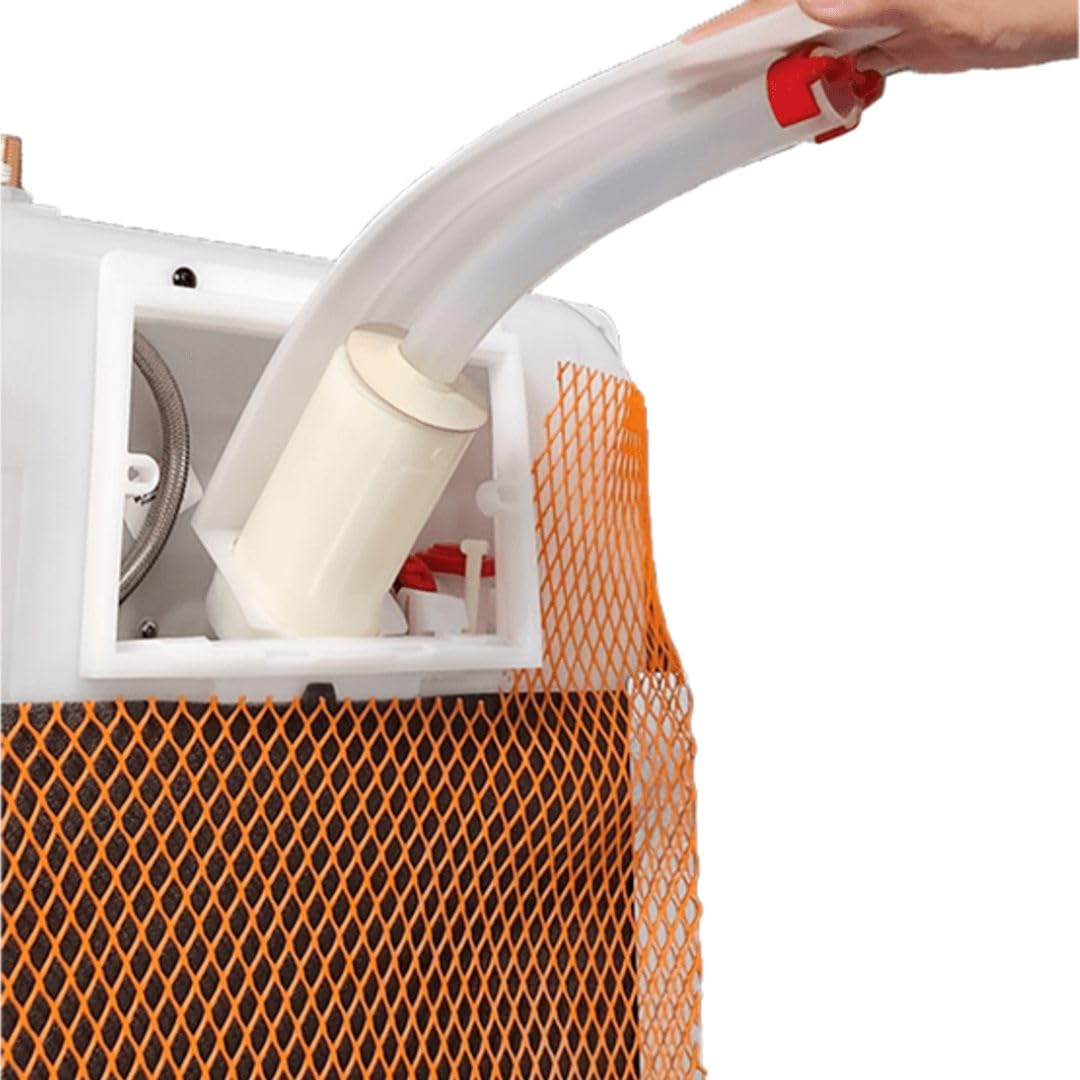 FERCOLOR® Cassetta Incasso WC Kariba Kit Completo di Scarico a Muro con Placca due Pulsanti Alta Qualità (Cassetta con Placca Bianca)