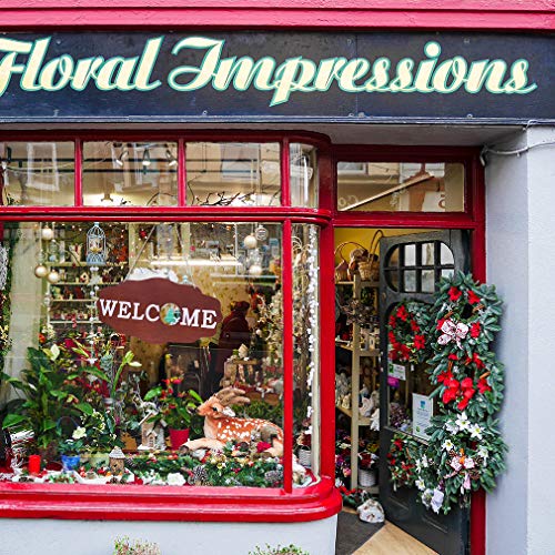 image for Hxezoc Interchangeable Seasonal Welcome Sign Front Door Decor 12 x 6 i