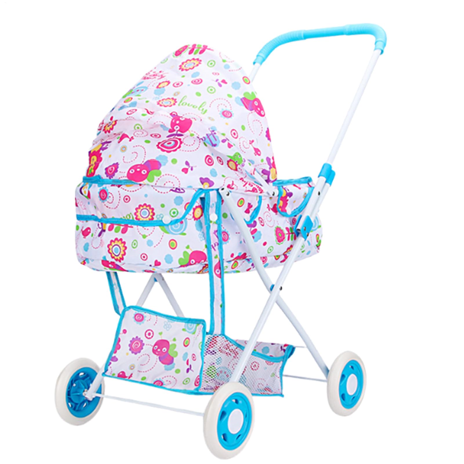 Passeggino Bambole Robusto Realistico Di Finzione Spazioso | Carrozzina Bambole Passeggino Giocattolo da Asilo, Festa dei Bambini, Compleanno, Pasqua