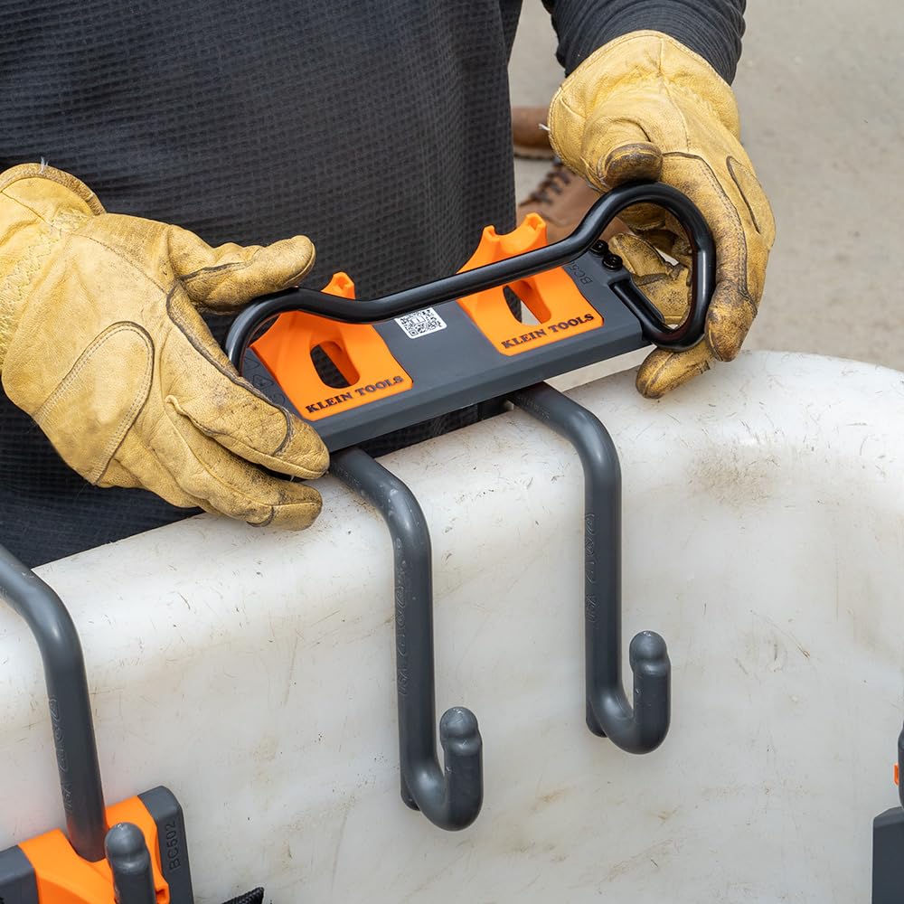 Klein Tools BC508S Module de rangement pour barre utilitaire, crochets en S en option pour sécuriser les seaux d'antenne utilitaires