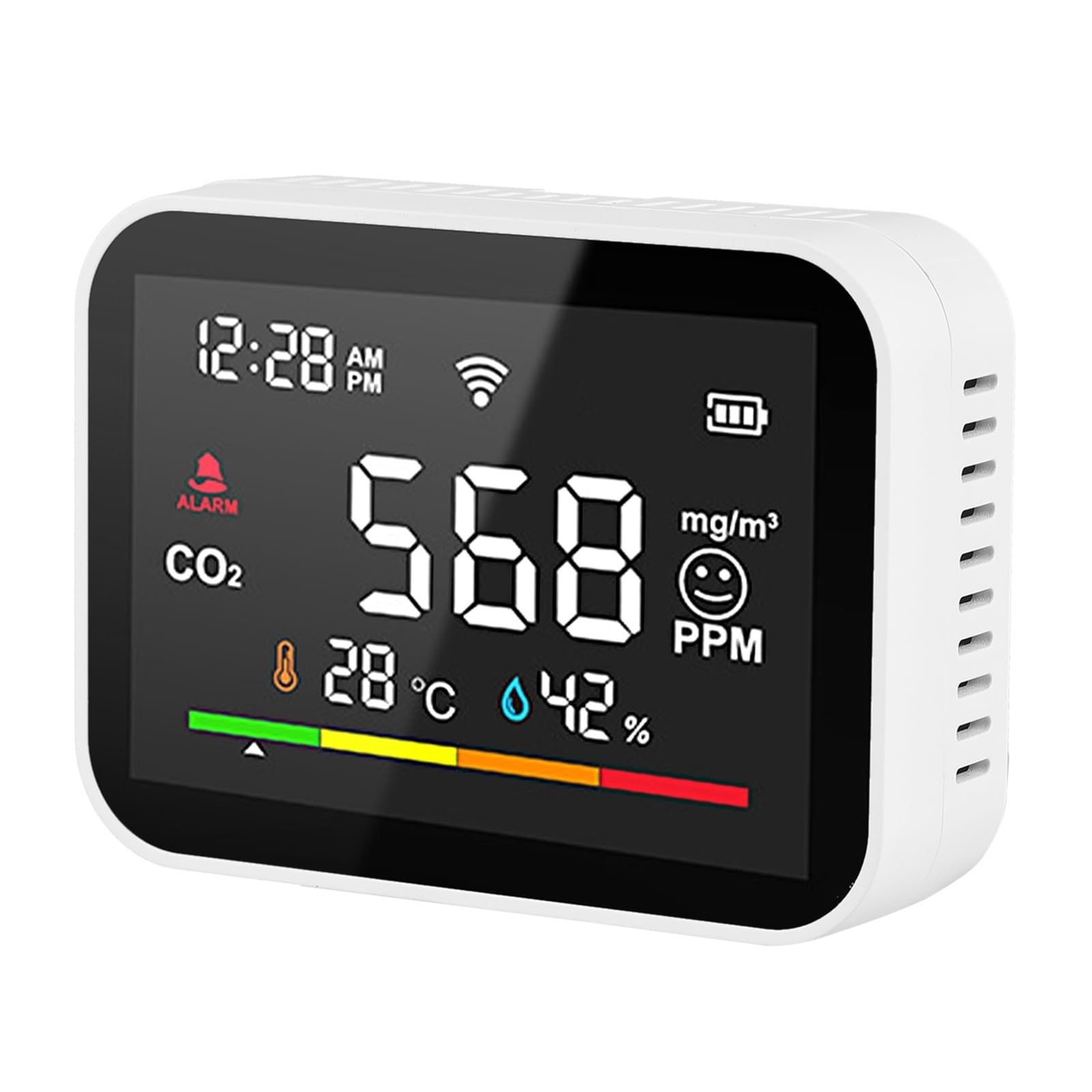 Tuya WiFi Inteligentny Detektor CO2 Czujnik Jakości Powietrza W Czasie Rzeczywistym Tester Czujnika Temperatury I Wilgotności Analizator Monitora Dokładne Monitorowanie Czasie Rzeczywistym