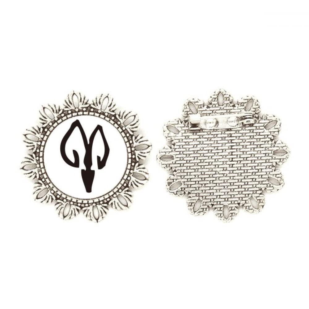 Broche de plata de oveja del zodiaco chino mediano el regalo ideal BS Inscriptions 4