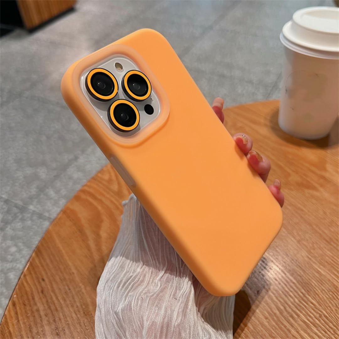 Coque silicone iPhone 16 orange protection integrale arriere antichoc - 8