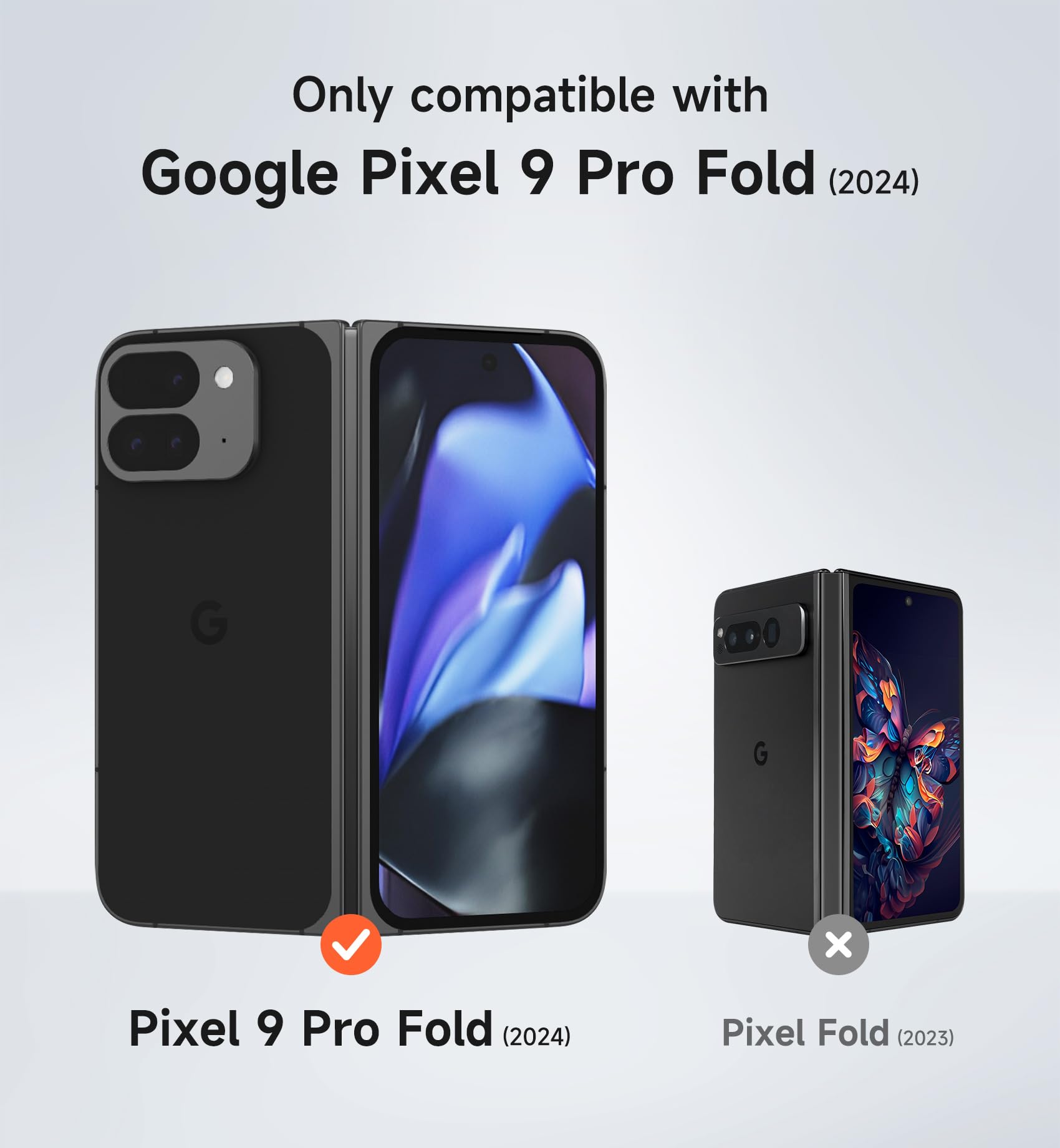 Amazon.com: SURITCH for Google Pixel 9 Pro Fold Case, Built-in