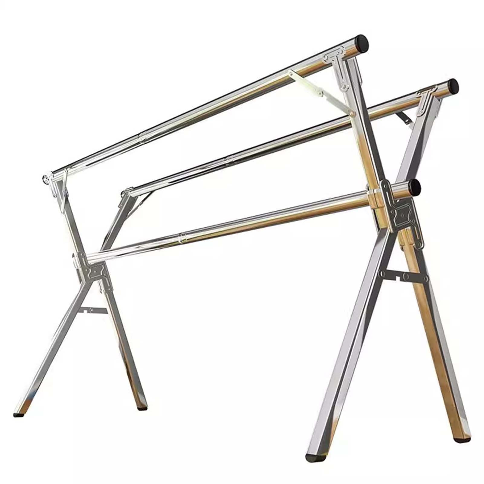 Étendoir à linge extérieur réglable pliable et rétractable de 200 cm