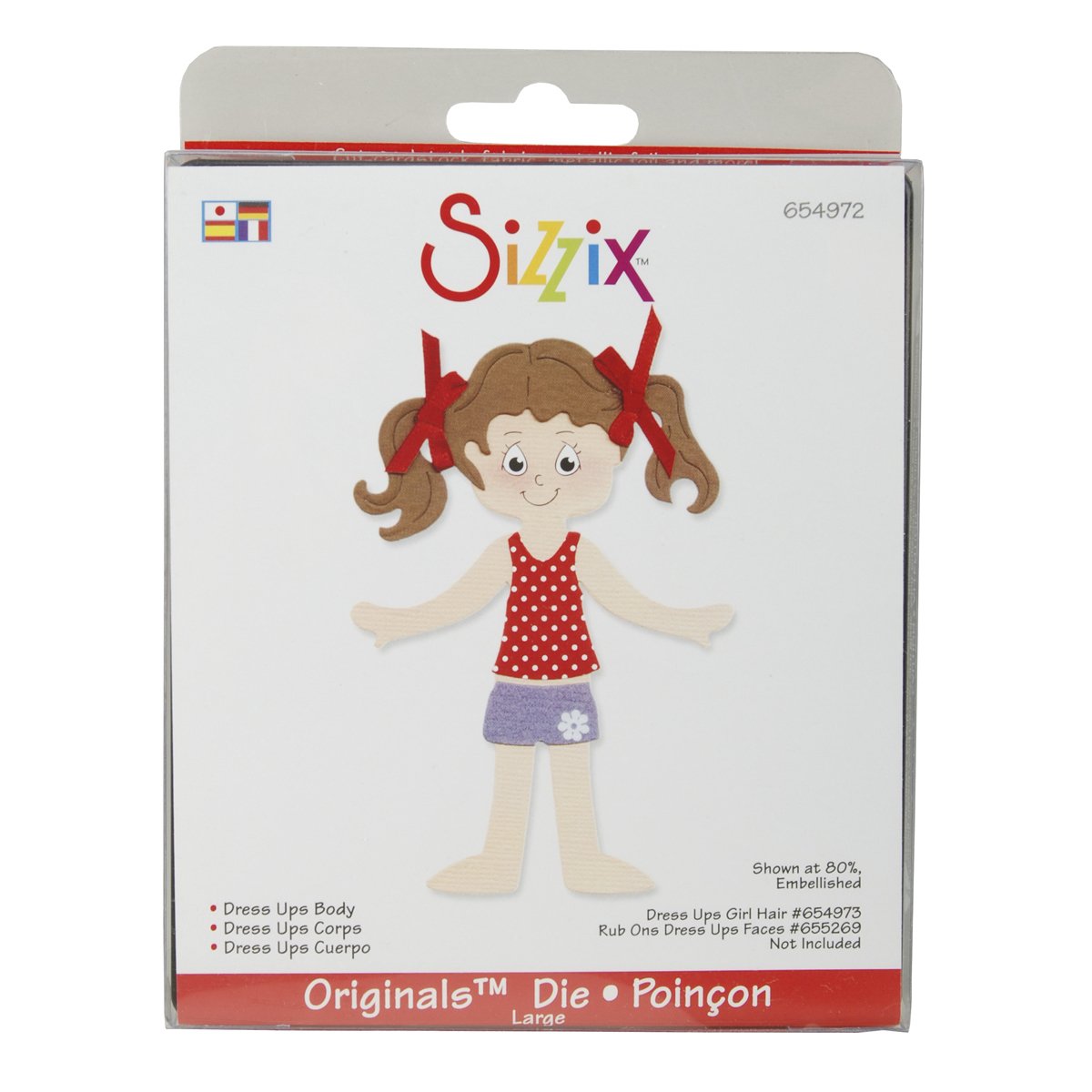 Amazon.com: Sizzix Originals Die - Dress Ups Body by Emily