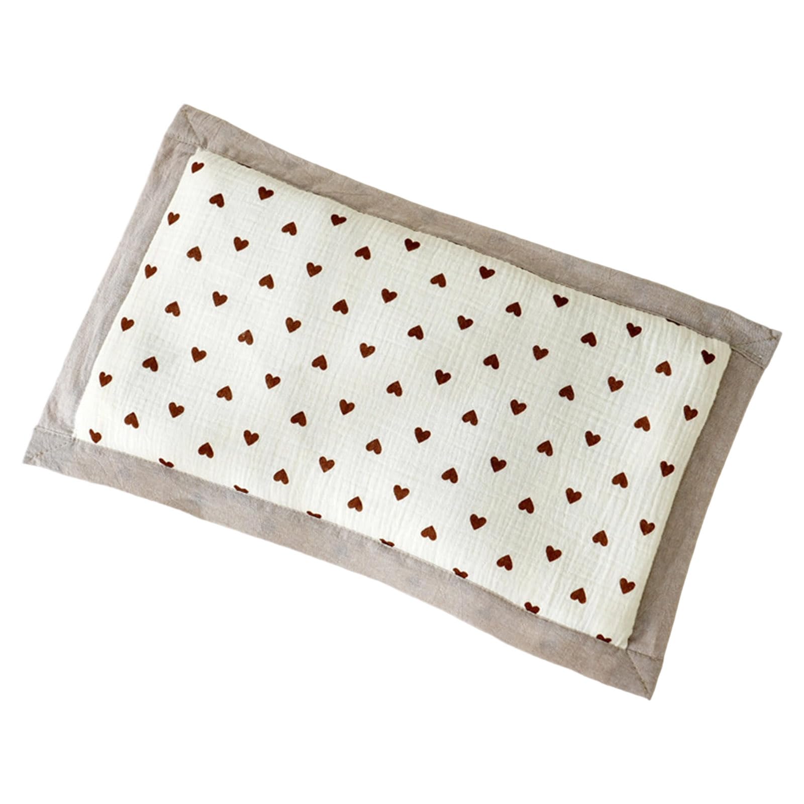 Tsophreniq Regulable Buckwheat Hull Pillow for Kids Breathable Cover Ergonomic Neck Buckwheat Filled Pillow for Children