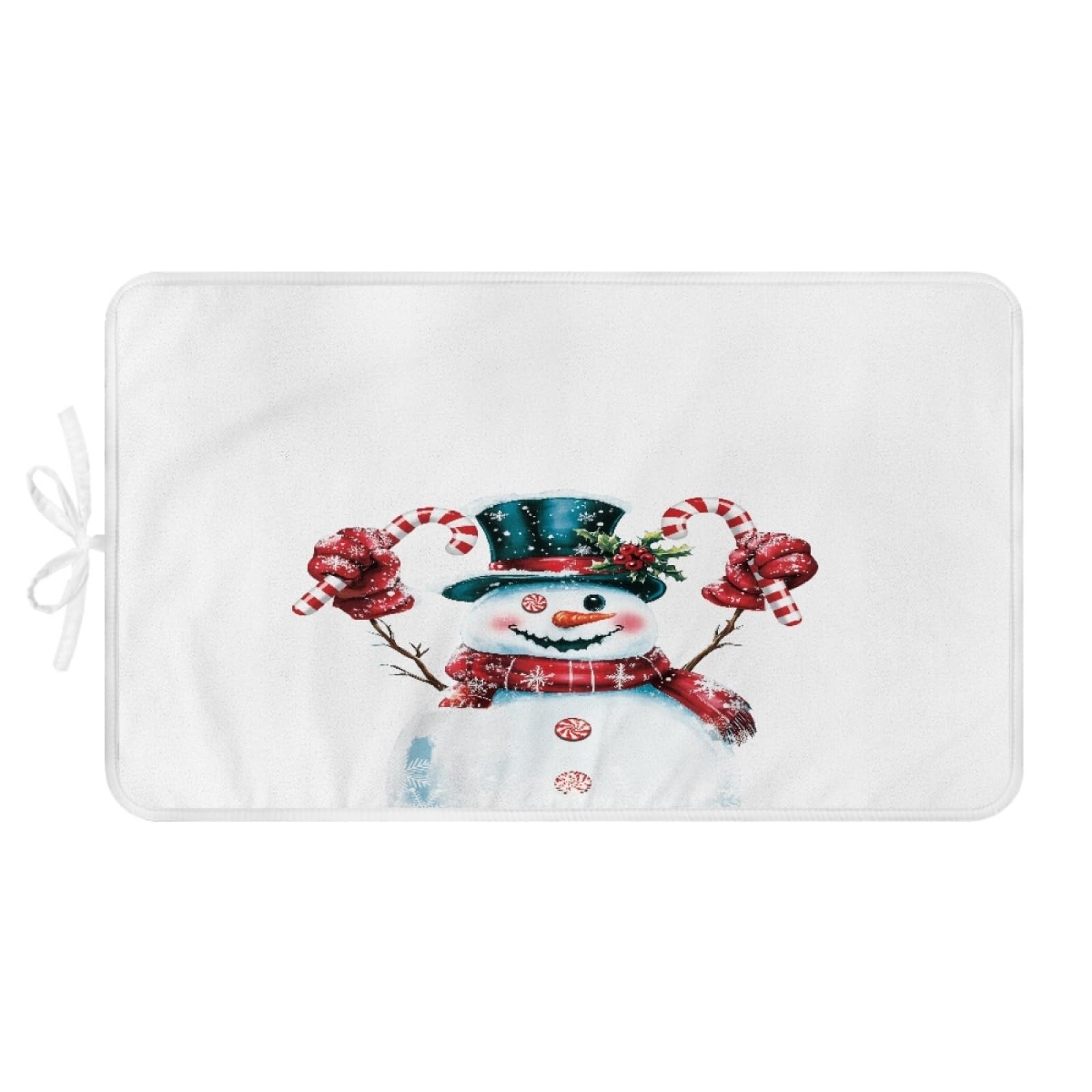 Bügelmatte Roter Schneemann Bügeleinlage Faltbares Hitzebeständig Waschbar Bügelauflage für Tisch und andere Oberflächen Bügelbrett Unterlage rutschfeste Bügeldecke 80x50cm (2 Stück)