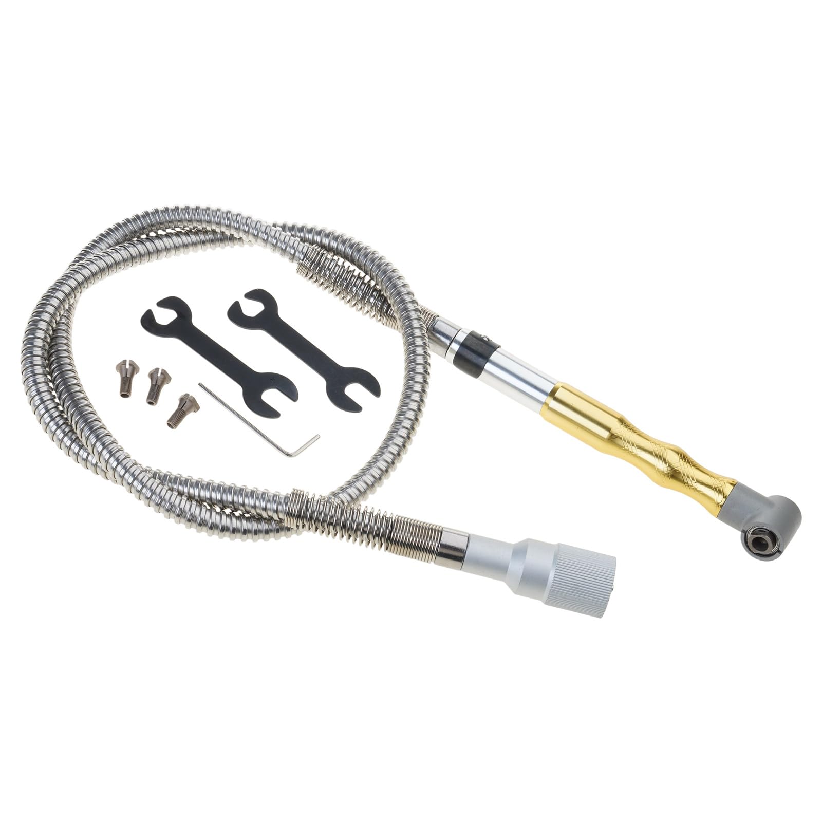 Juego de lijadora manual de 90 grados, amoladora eléctrica y cabezal de transferencia para metal, madera, plástico, mango de flexión para madera