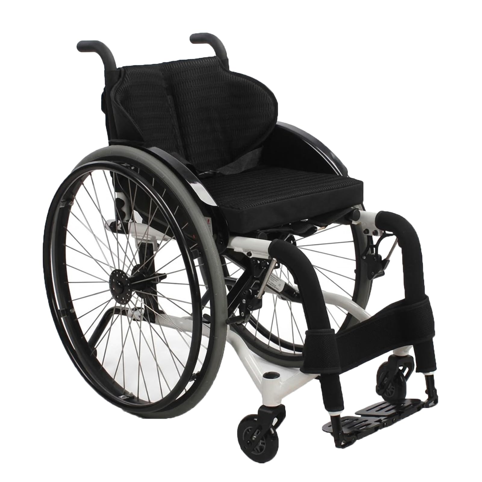 Sportowy Wózek Inwalidzki Aluminium 10.7kg Składany Koła 24" | Aluminiowa rama 10.7kg, Samobieżny, Szybki demontaż kół, Udźwig 100kg, Antywywrotne Koła, Składana Konstrukcja