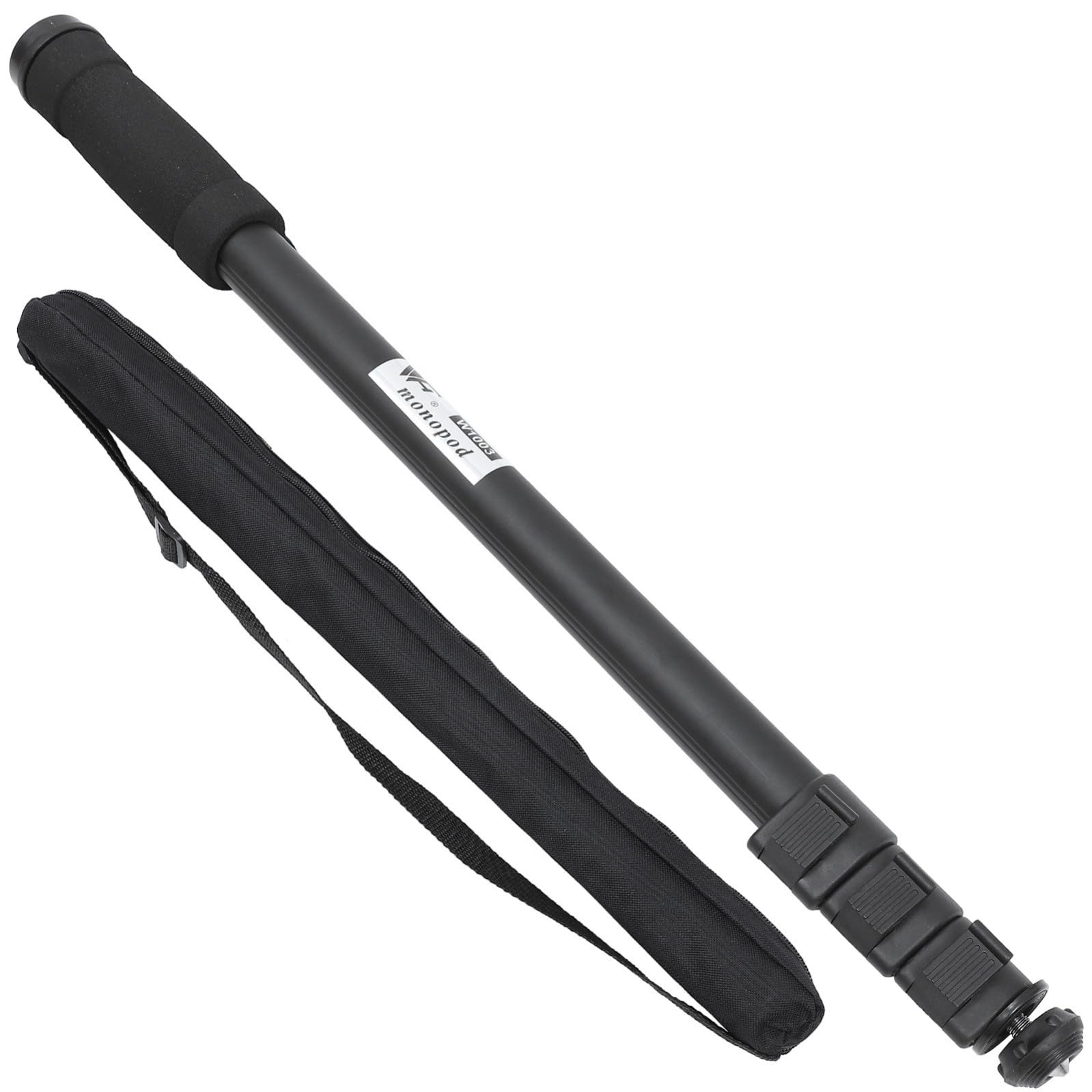 Monopié Extensible para Cámaras Digitales, Monopié Compacto de Aleación de Aluminio, Negro, Ligero, Carga Máxima 3kg para Cámara