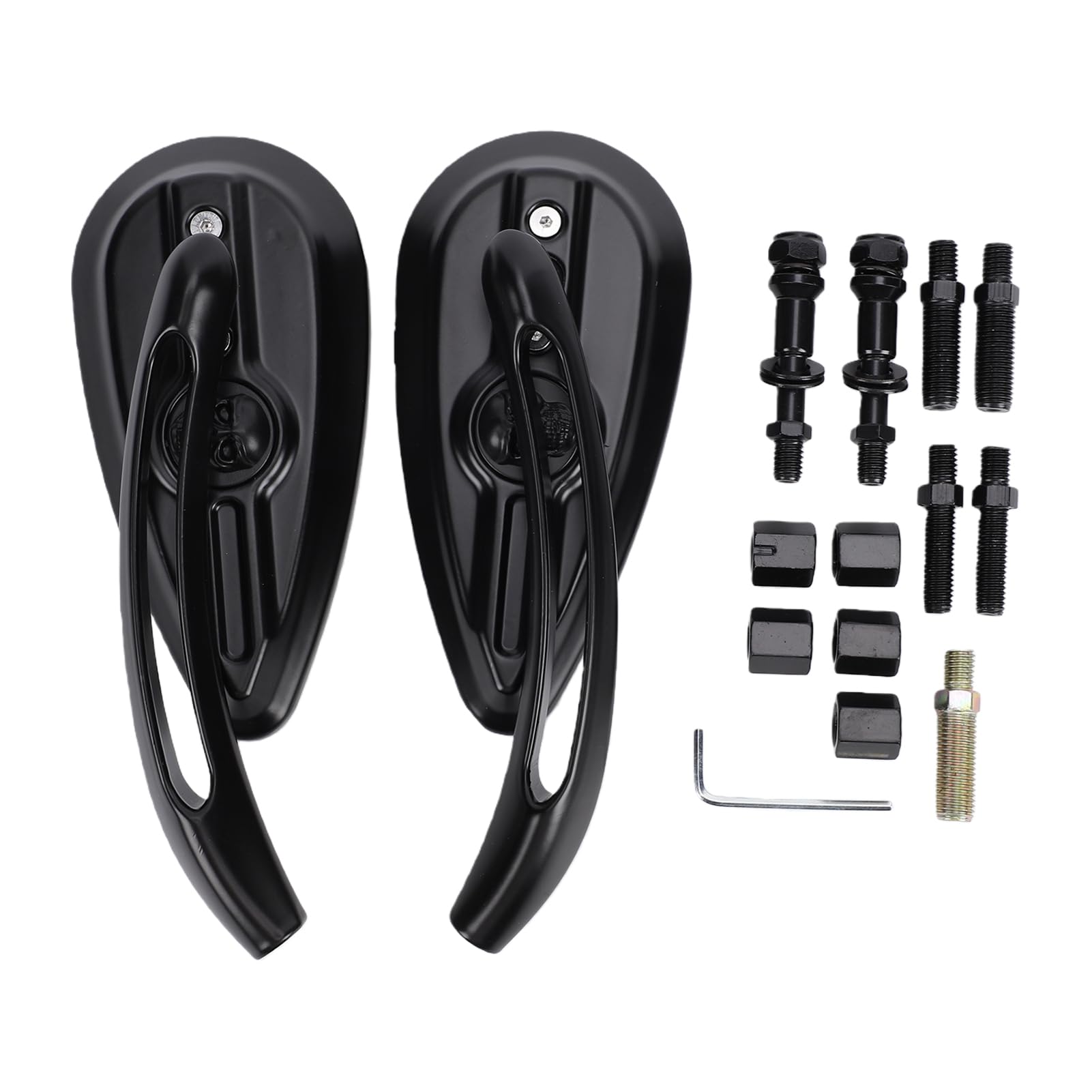 Luocute Lusterka Wsteczne Motocykla Typu Teardrop do Dyna Electra Glide