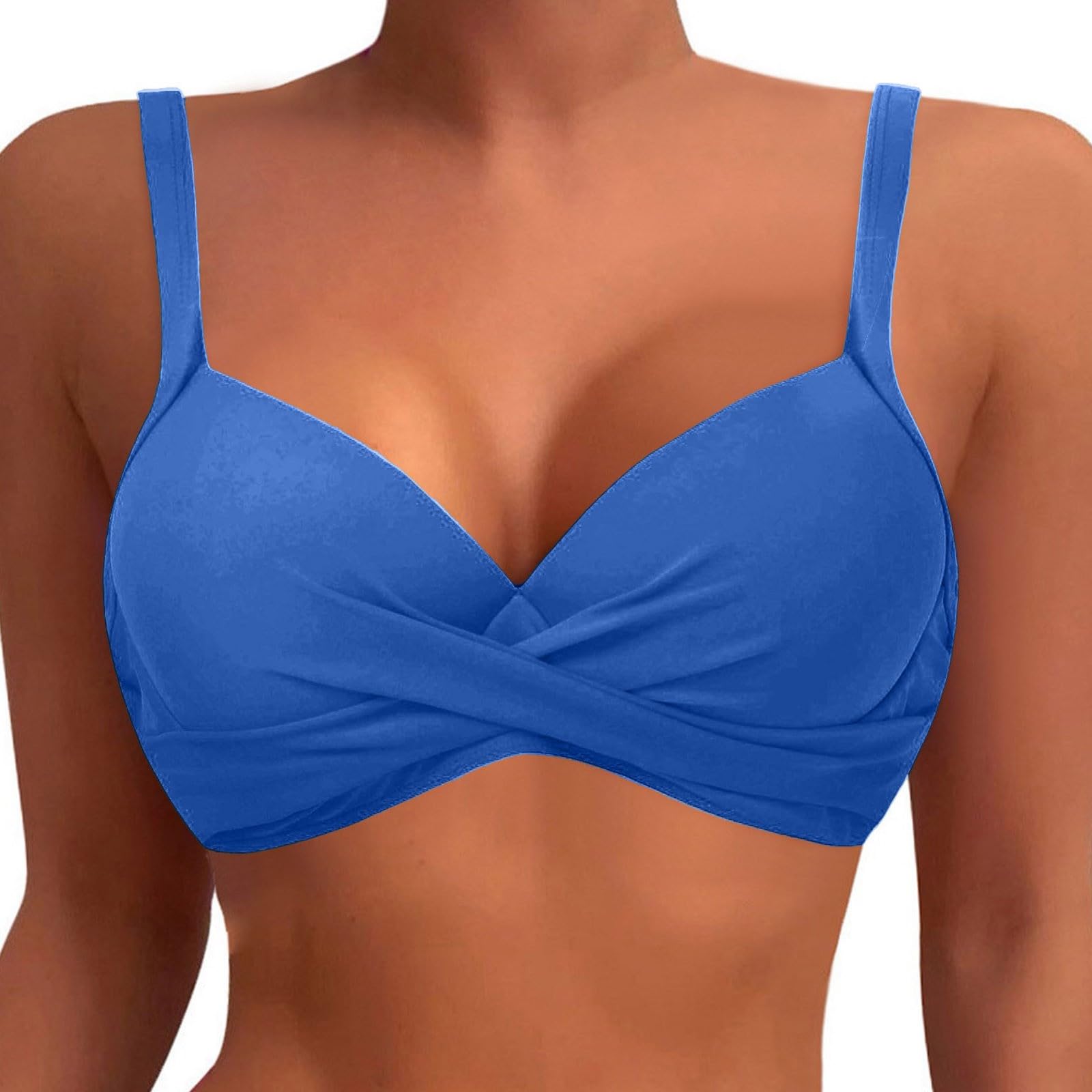Zestawy Bikini Dla Kobiet Góra Od Bikini Na Fiszbinach Push Up Top Kąpielowy Biustonosz Usztywniany Strój Kąpielowy Topy 2026 Topy Od Kostiumów Kąpielowych, Czerwony, S