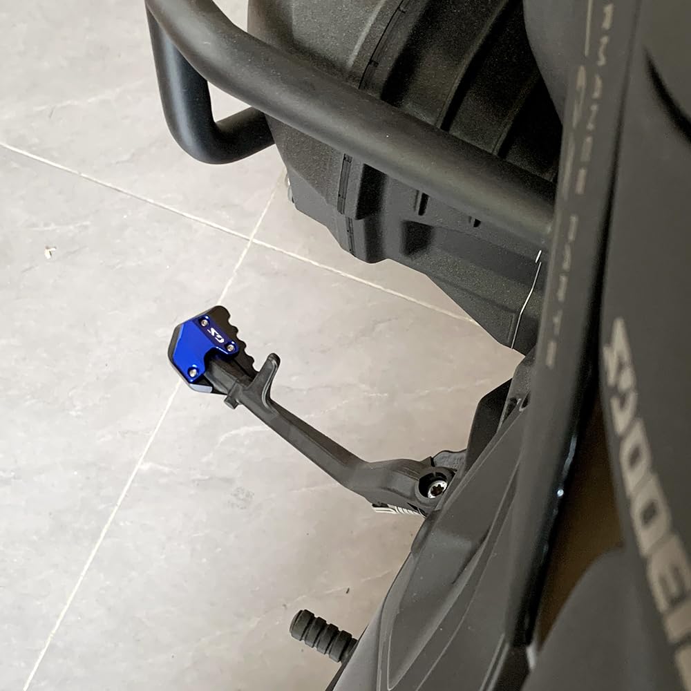 Para R1300GS ADVENTURE R 1300 GSA R1300 GS ADV 2024 2025 2026 1300gs GS1300 Accesorios Motocicleta Soporte Ampliar Placa de Apoyo Placa r1300gs 1300gsa Soporte Lateral Almohadilla de Extensión (Negro)