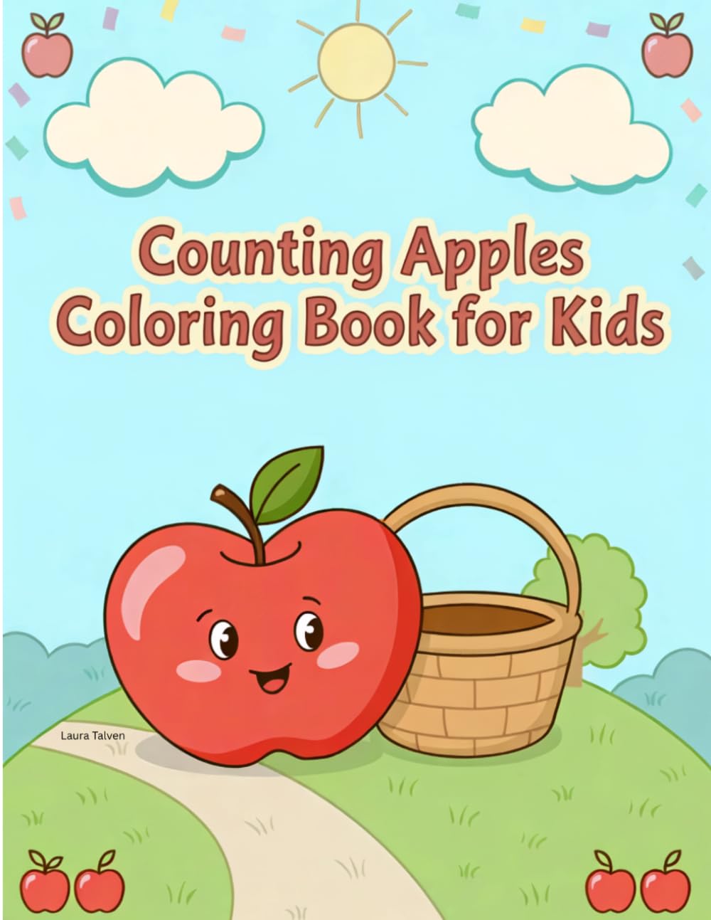Counting Apples: A Coloring Book for Kids | Volume 1