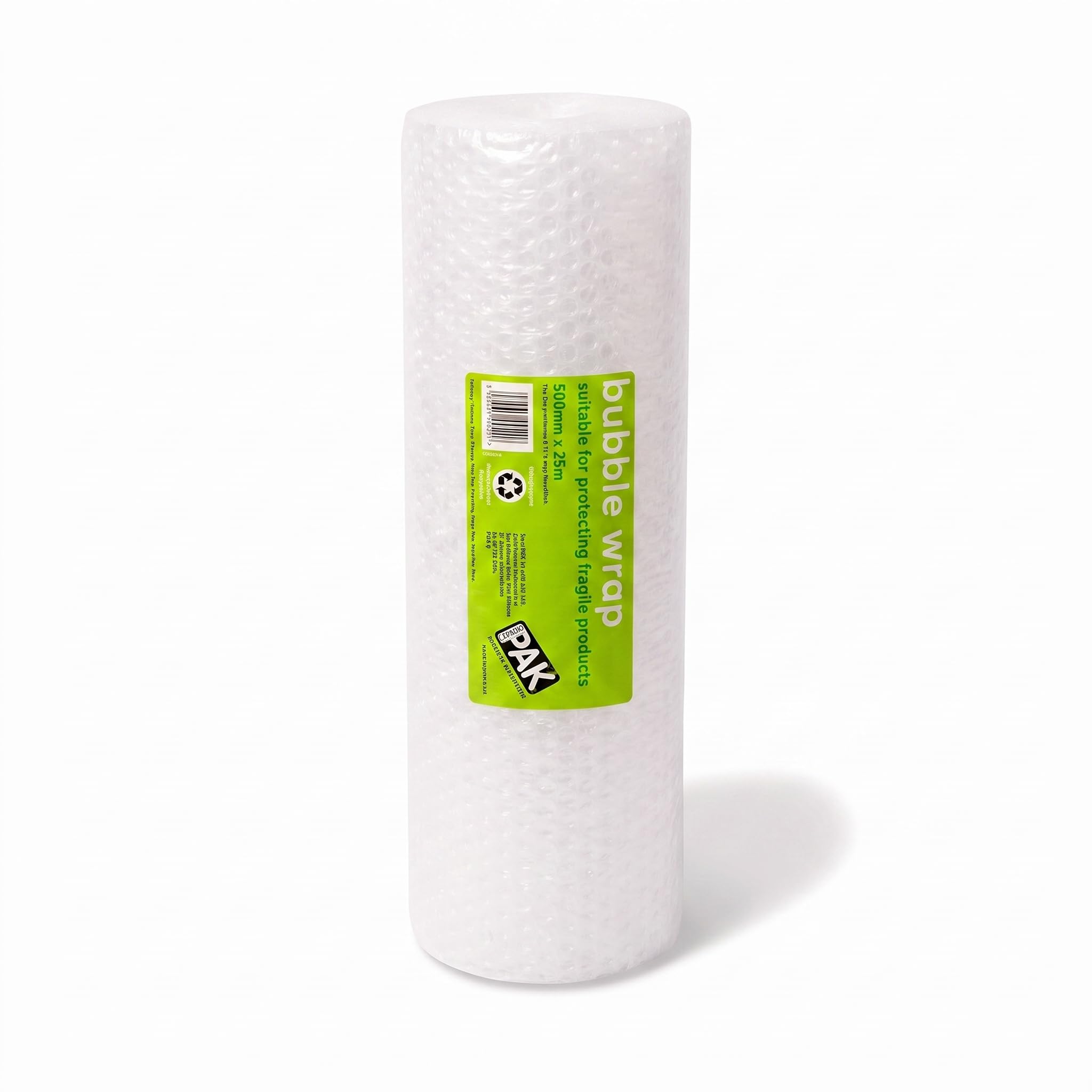 StorePAK 500mm x 25m Bubble Wrap Roll for Packing and Moving, Clear