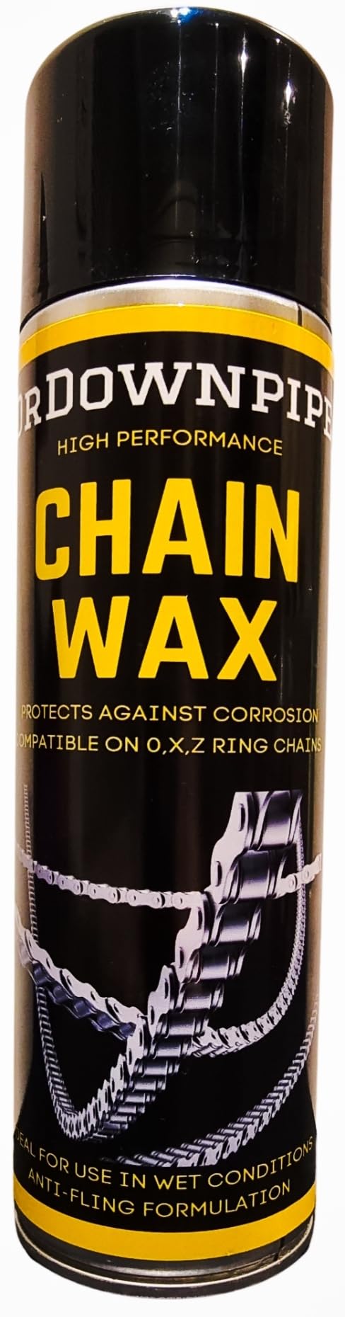 Motorcycle Chain Wax Lubricant – O-Ring/X-Ring Chain Protection, Anti-Fling, Water-Resistant Motorcycle Chain Lube Spray 500ml