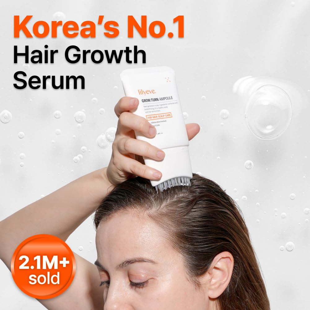 lilyeve GROWTURN Hair Growth Serum with Built-in Brush, Heartleaf-Derived Exosomes to Revitalize, Korean Hair Care, 3.38 fl. oz. (Pack of 1) - Image 2