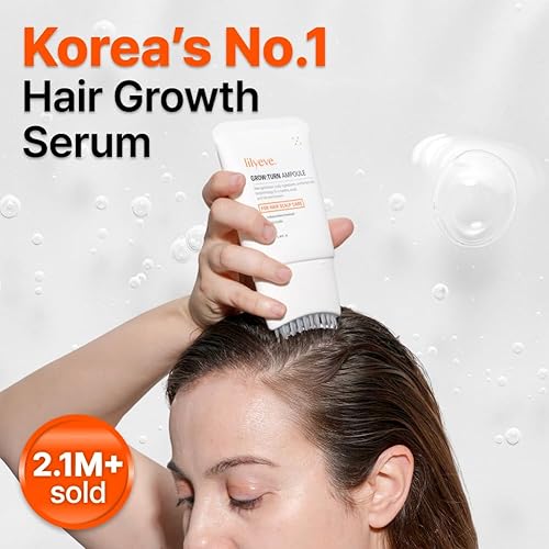 Miniatura 2 de lilyeve GROWTURN Suero de Crecimiento Capilar con Cepillo Integrado, Exosomas Derivados de Heartleaf para Revitalizar el Cabello, Engrosamiento