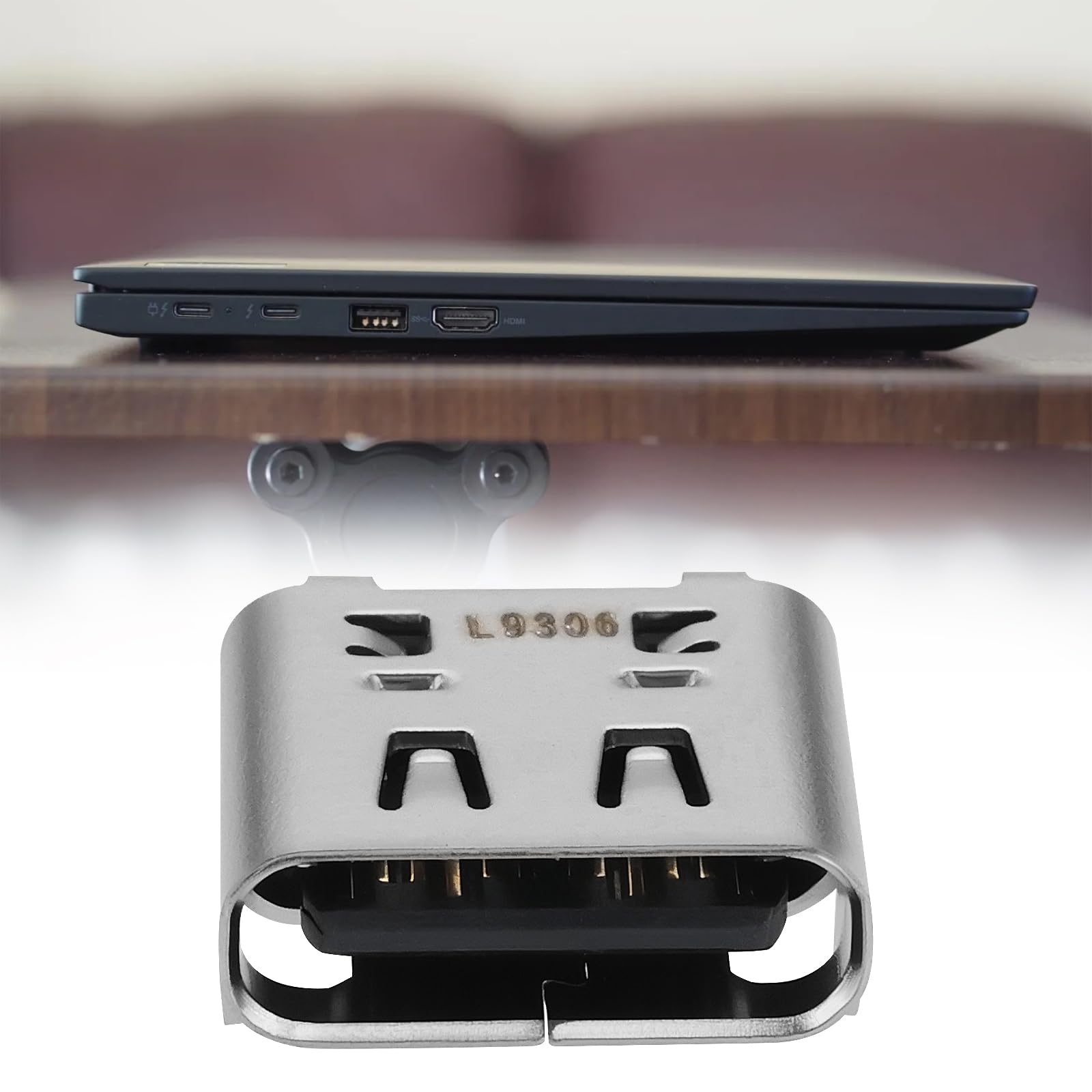 2 sztuki laptopa USB typu C złącze ładowania gniazdo zasilania kompatybilne z komputerem Lenovo ThinkPad X1 Carbon Gen 10 21CB 21CC