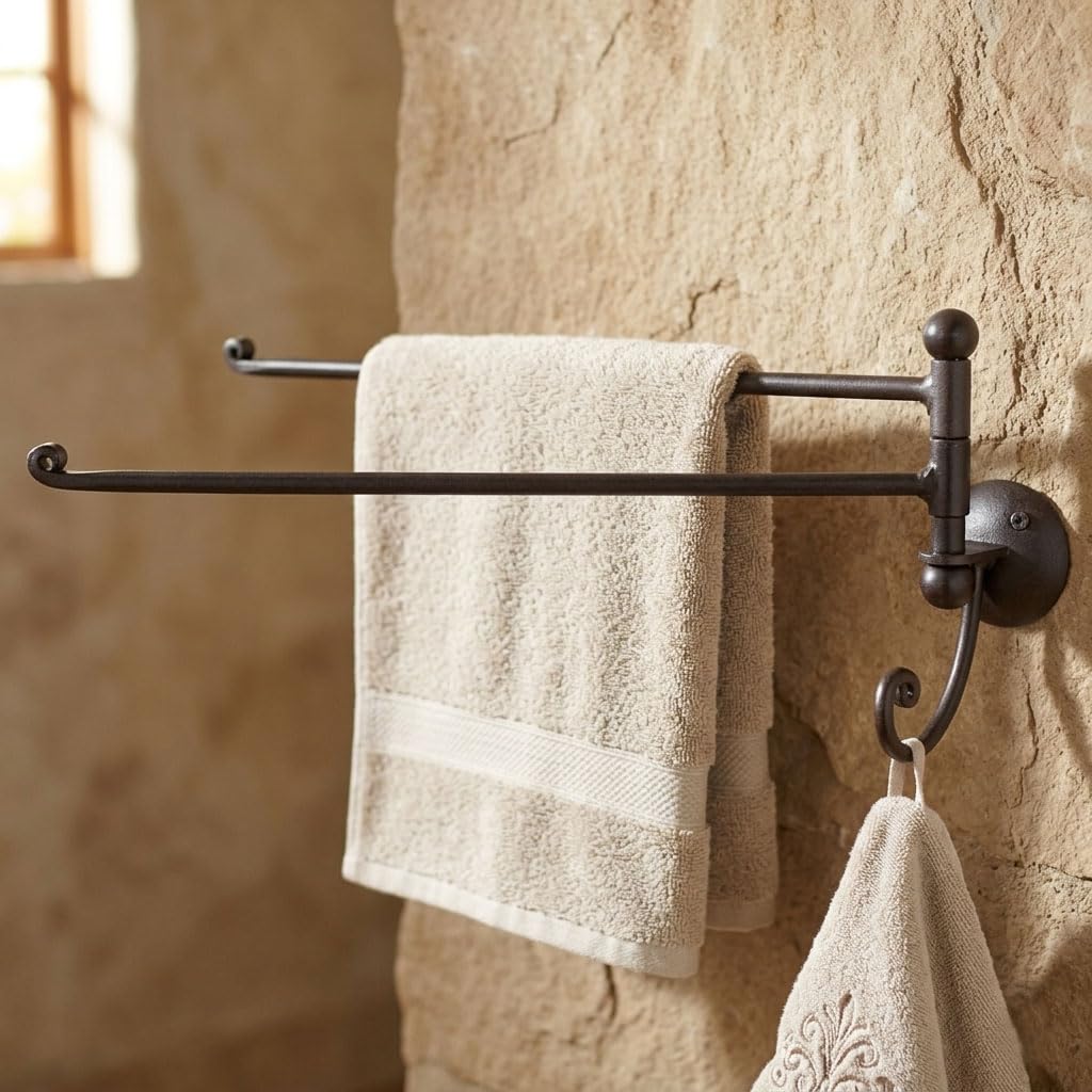 CRUCCOLINI Linea 'baño Relax' toallero a Bandera óxido
