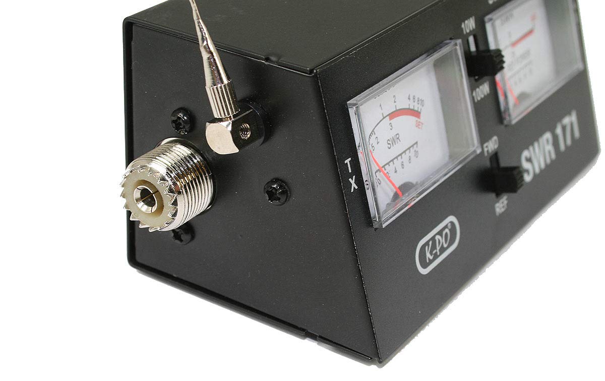 SWR171 Roe Meter e Wattmetro per CB, con 2 strumenti e scala di potenza 10/100 Watt