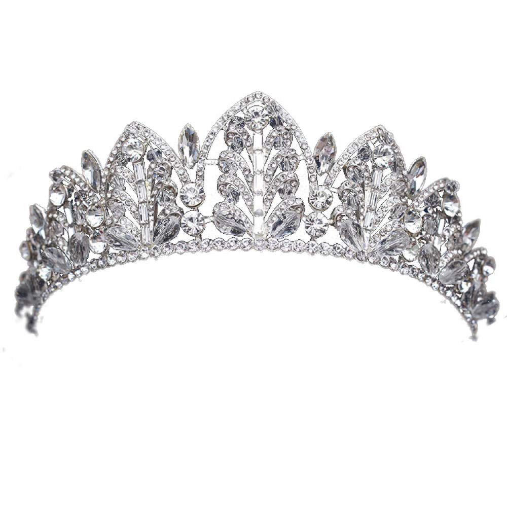 Tiara Ruinuo 316L'Alliage Coiffe De Plumes De La Couronne Européenne Forme Argent Femme Simple Fashion Mariage Accessoires Cheveux Serre-Tête Vintage Cadeau Parti