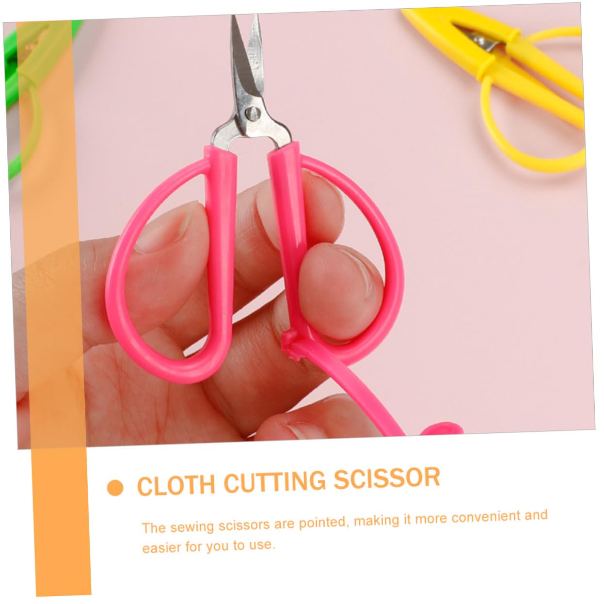 LALAFINA 12pezzi Mini Cesoie Portatili Con Copertura Per Tessuti Cesoie Per Ricamo e Filo Per Attività Manuali Sicure e Comode Da Usare Per Casa e Scuola