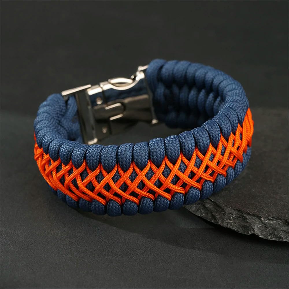 VIXDA 7-core Braided Paracord Rope Bracelet for Men - Handmade Outdoor Survival Wristband Camping Wristband Vintage Style Jewelry