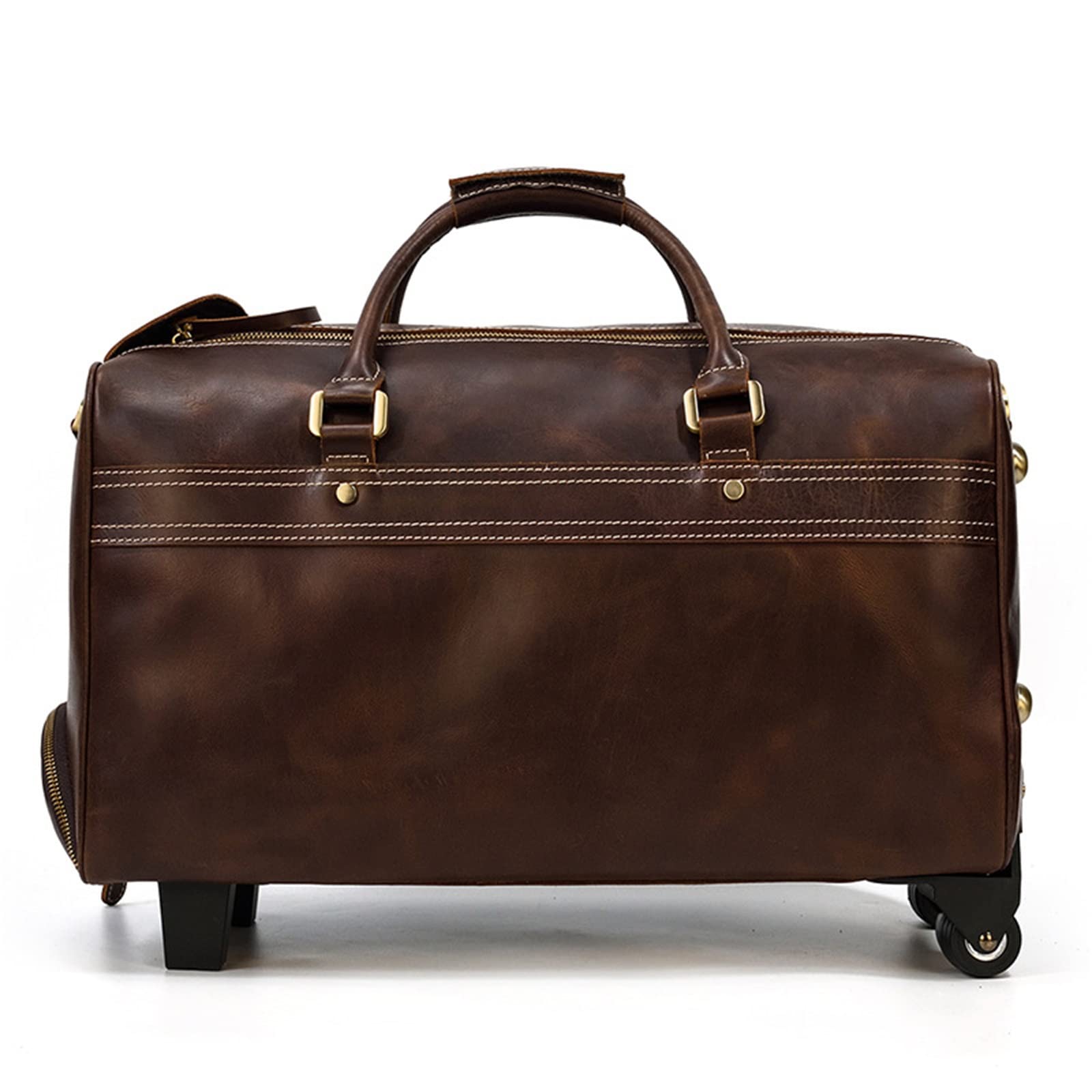 Bolso de Equipaje de Mano para Hombre Bolso de Viaje Cuero Retro for Hombres para Mujeres Hombres