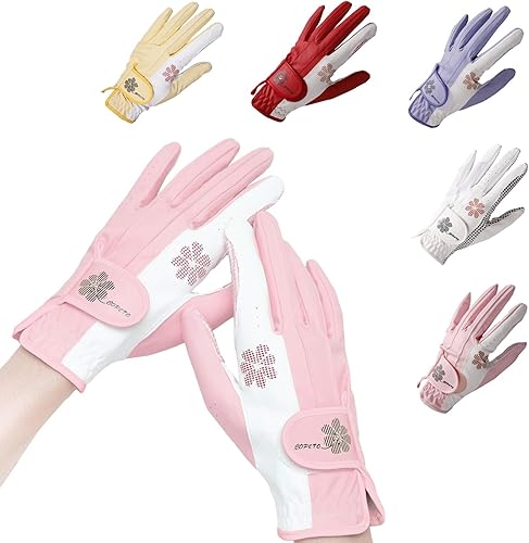 Ladies Women's Golf Gloves Both Hands,Non-Slip Golf Gloves Elastic Fabric Breathable,Left Right Handed rain hot Golf Accessories