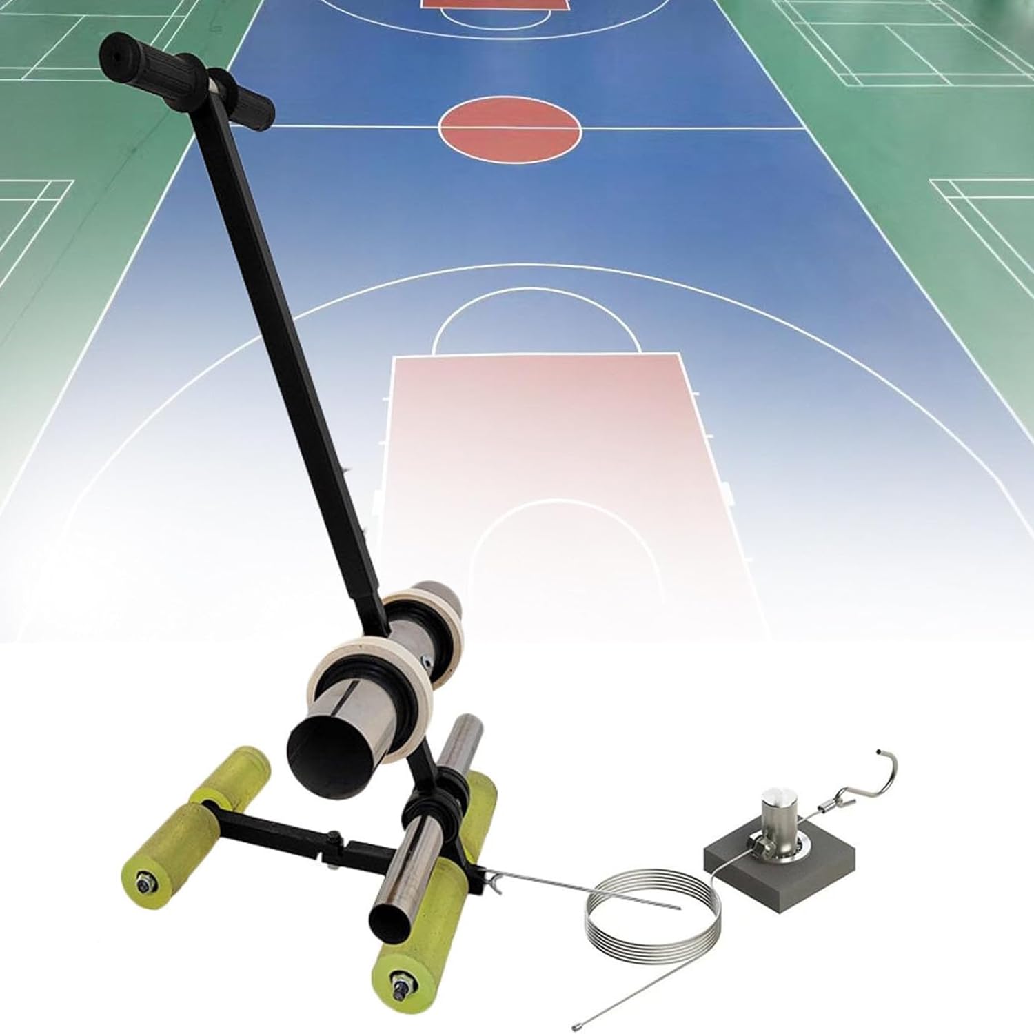Applicatore Manuale di Nastro Adesivo per Pavimenti, Macchina per La Marcatura delle Linee, con Kit per Tracciare Cerchi, Spaziatura Regolabile da 4 A 28 Cm, per Vernicia