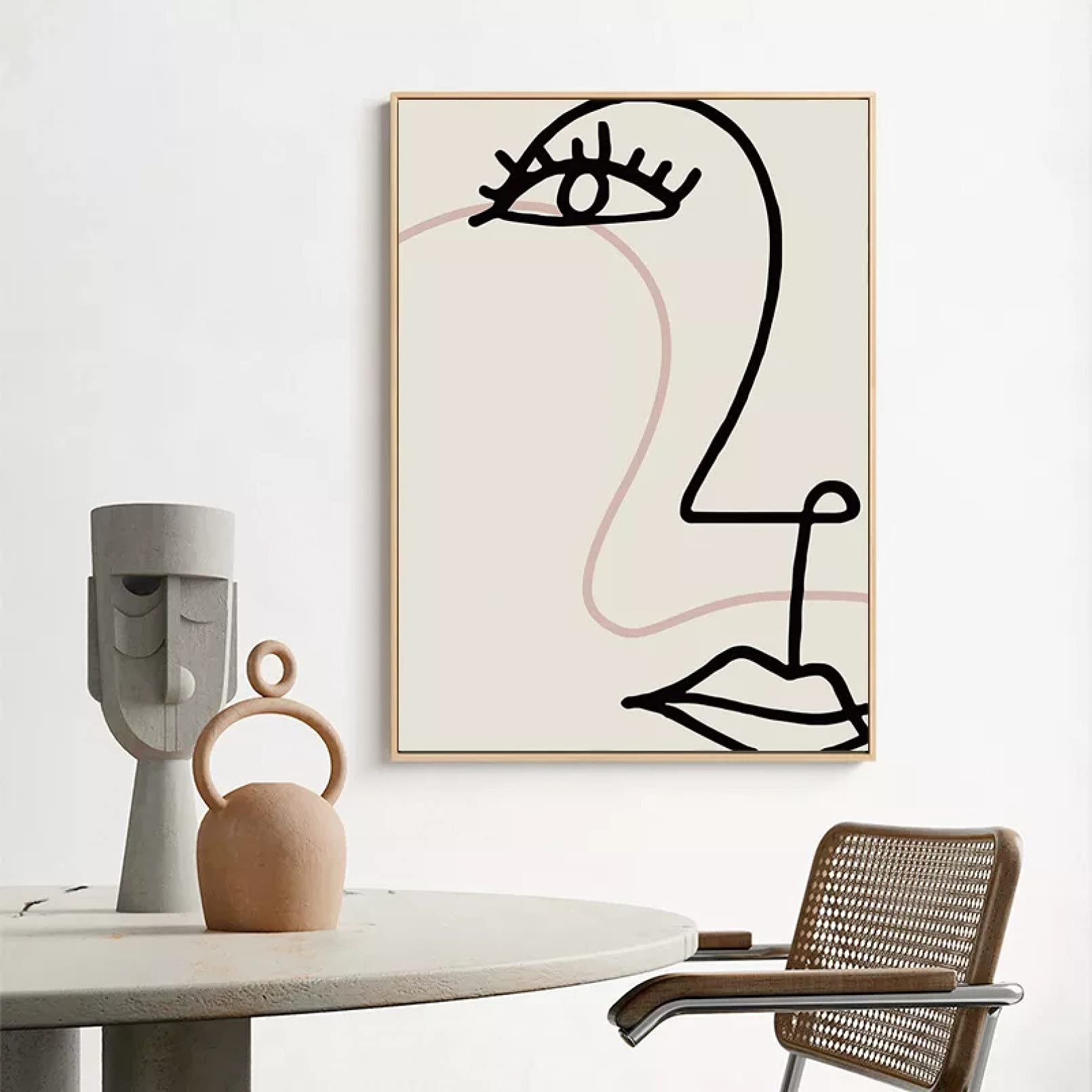 Cuadro sobre lienzo para pared abstracto y láminas nórdicas decorativas de salón