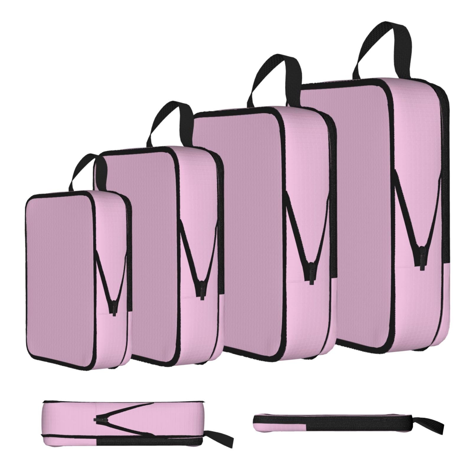 Sxzvvbn Black Cherry Blossom Pink Compression Packing Cubes 4 Piece Set