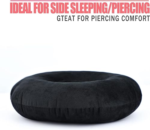 Vista 29 de Almohadas de perforación de oreja para dormir de lado con orificio para la oreja, almohadas de perforación CNH, soporte para aliviar el dolor