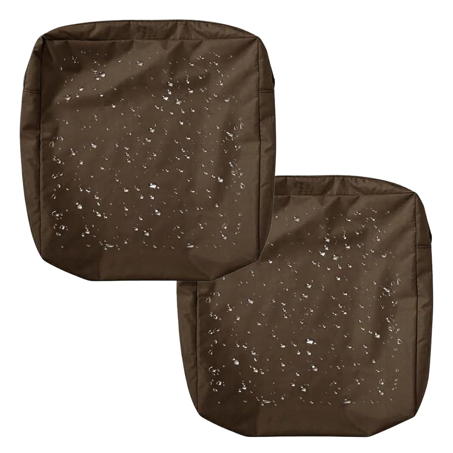 Uhvujdui Color 6 1/2/4Pcs Waterproof Seat Cushion Covers 50X50 60X60cm Garden Sofa Cushion Slipcovers With Zipper For Indoor Outdoor Patio Chairs Couch Rattan Furnitur(,50X50x5cm(2Pc))