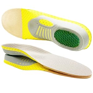 ONMYJFD Orthotic Insole Arch Support PVC Flat Foot Shoe Sole Pad Insoles for Shoes Insert Padded Orthopedic Large