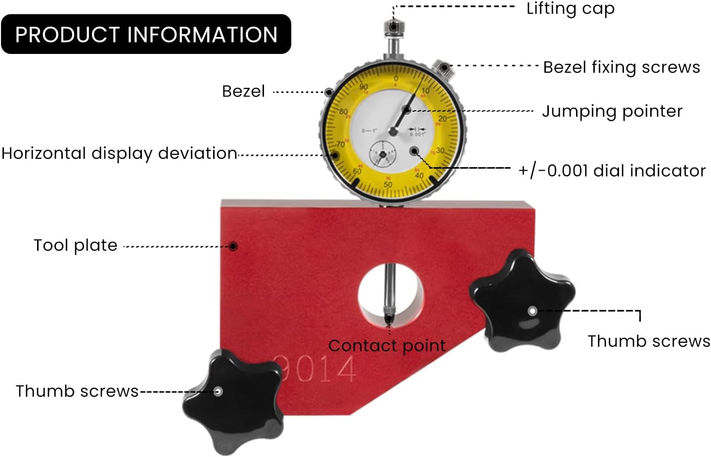 9014 Crankshaft Runout Tool for Harley M8 Engine Pinon Shaft Run Out and Gear Drive Backlash Tool