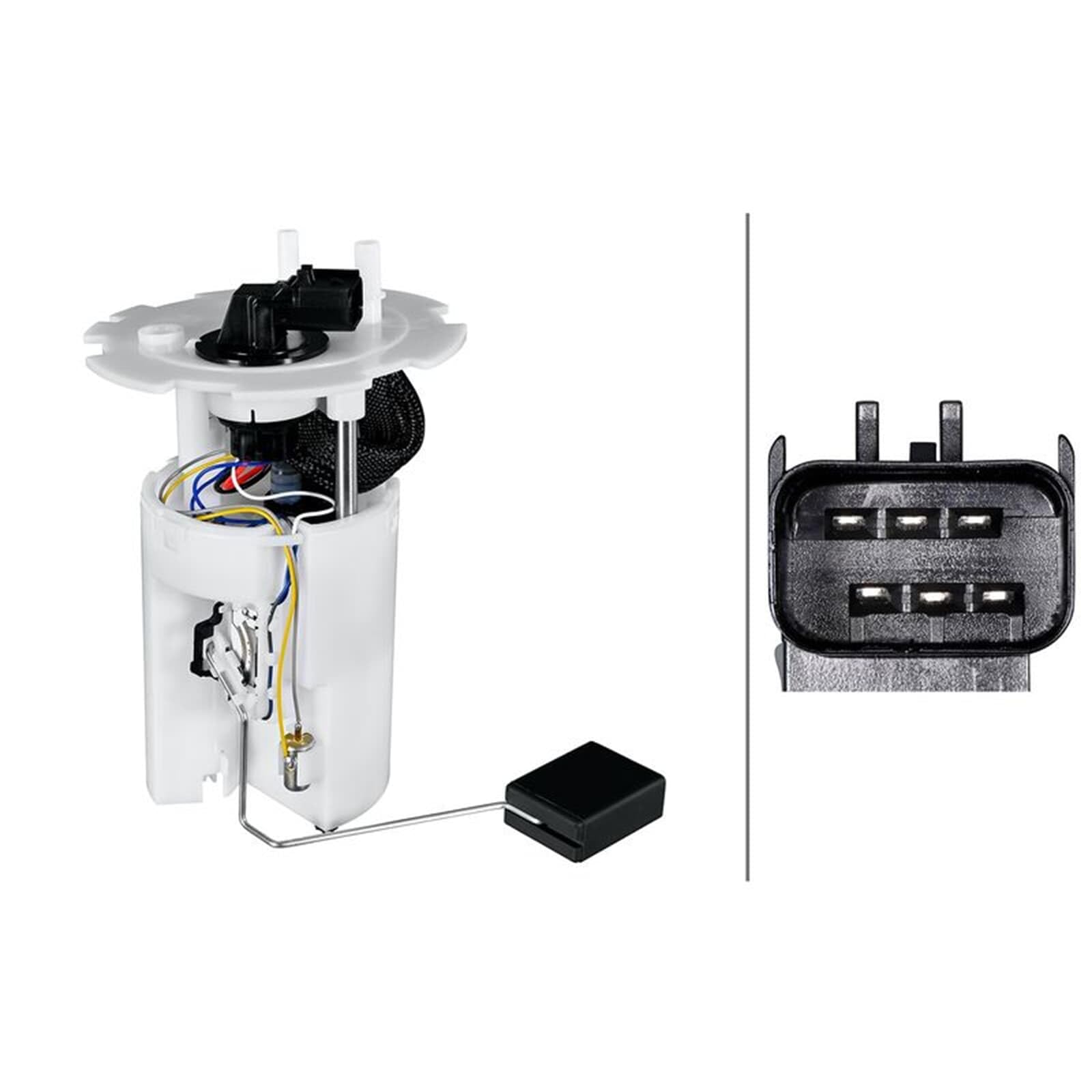 Unidad de alimentación de combustible - eléctrico - 6polos - con junta/con sensor de nivel