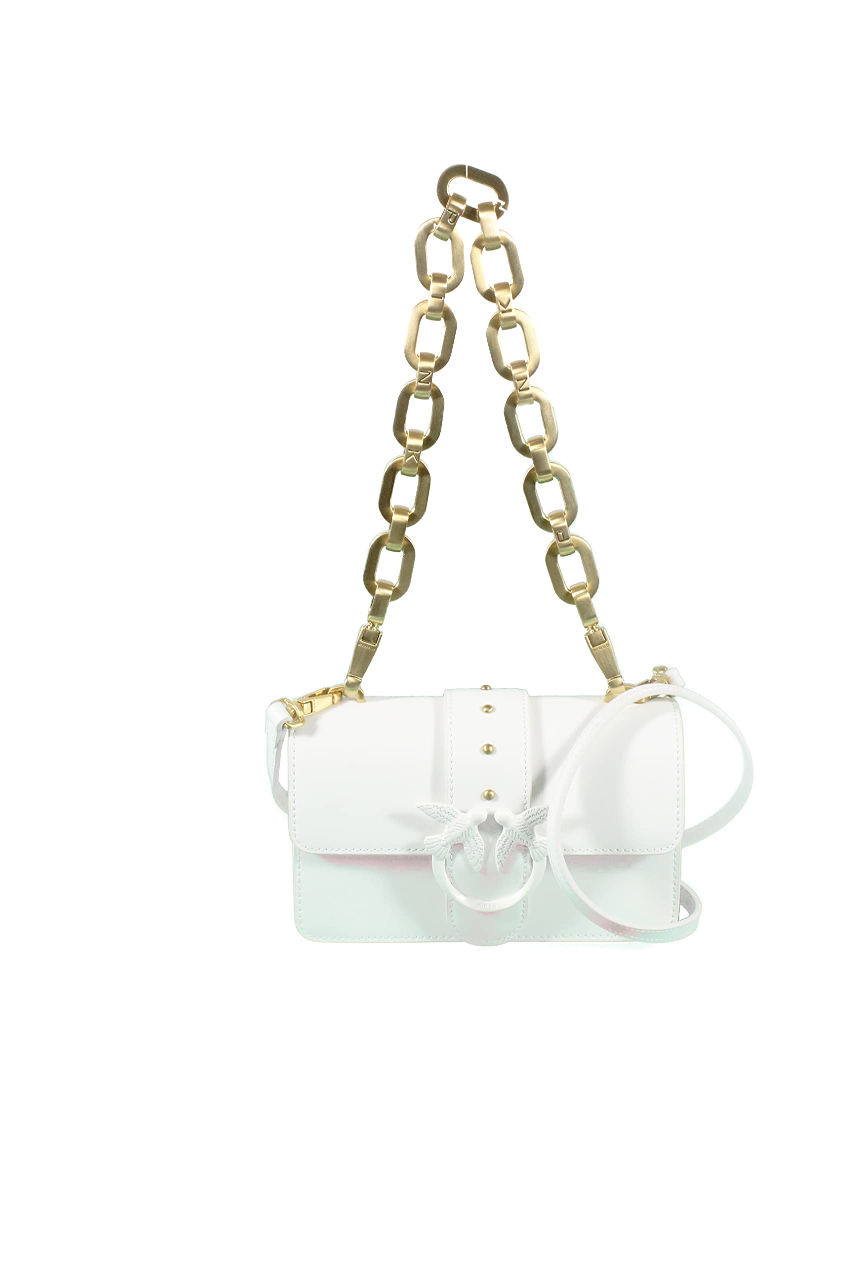 Bolso bandolera piel Pinko 1P22APY7GK BLANCO, Blanco/Blanco