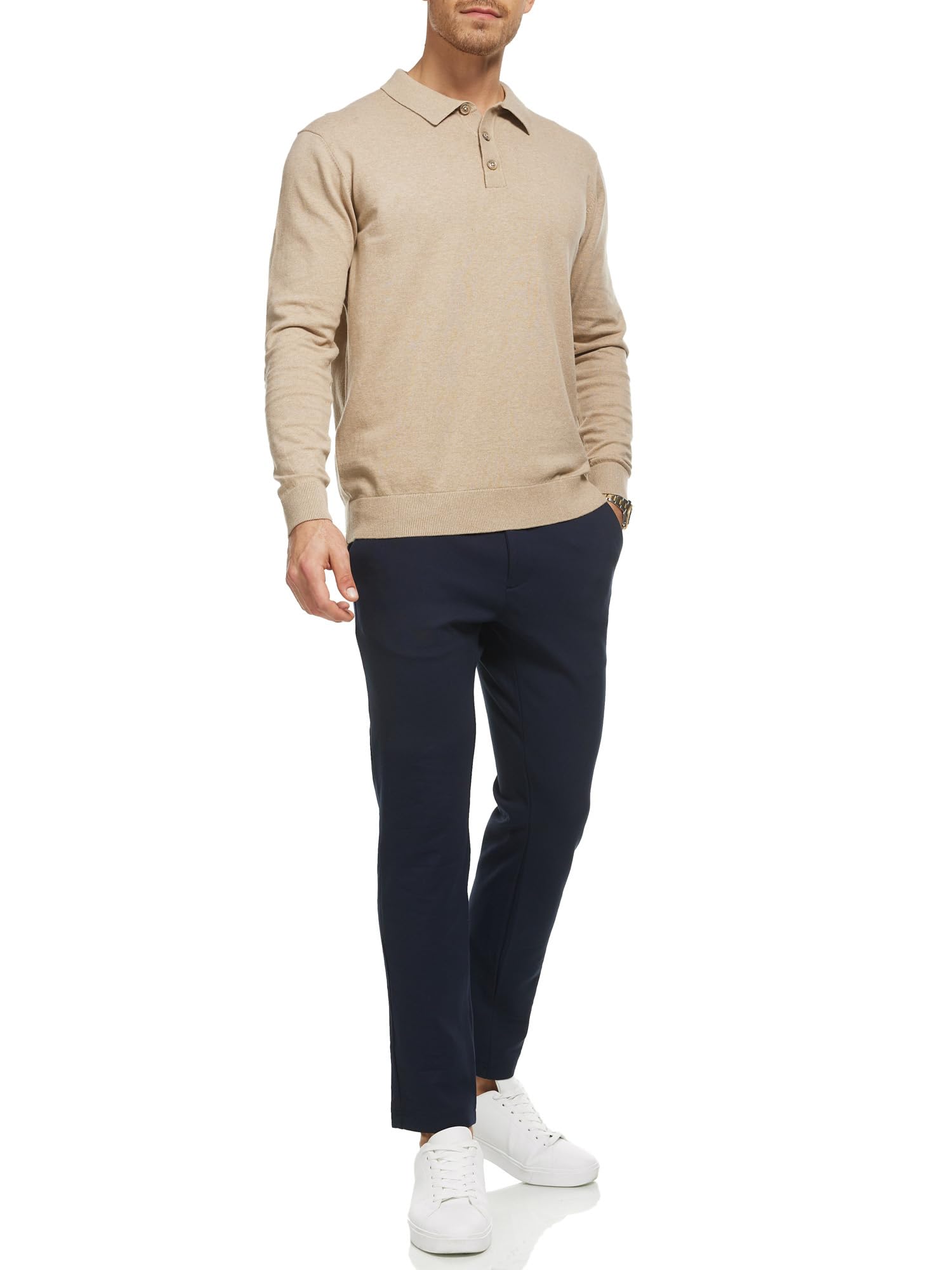JEFF Burch Performance Pants - Pantalones chinos para hombre (tejido súper elástico)
