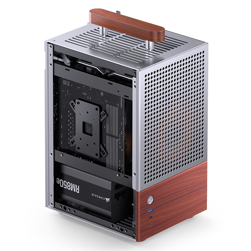 Amazon.co.jp: PCケース JONSBO ITX T6 (シルバー) : パソコン