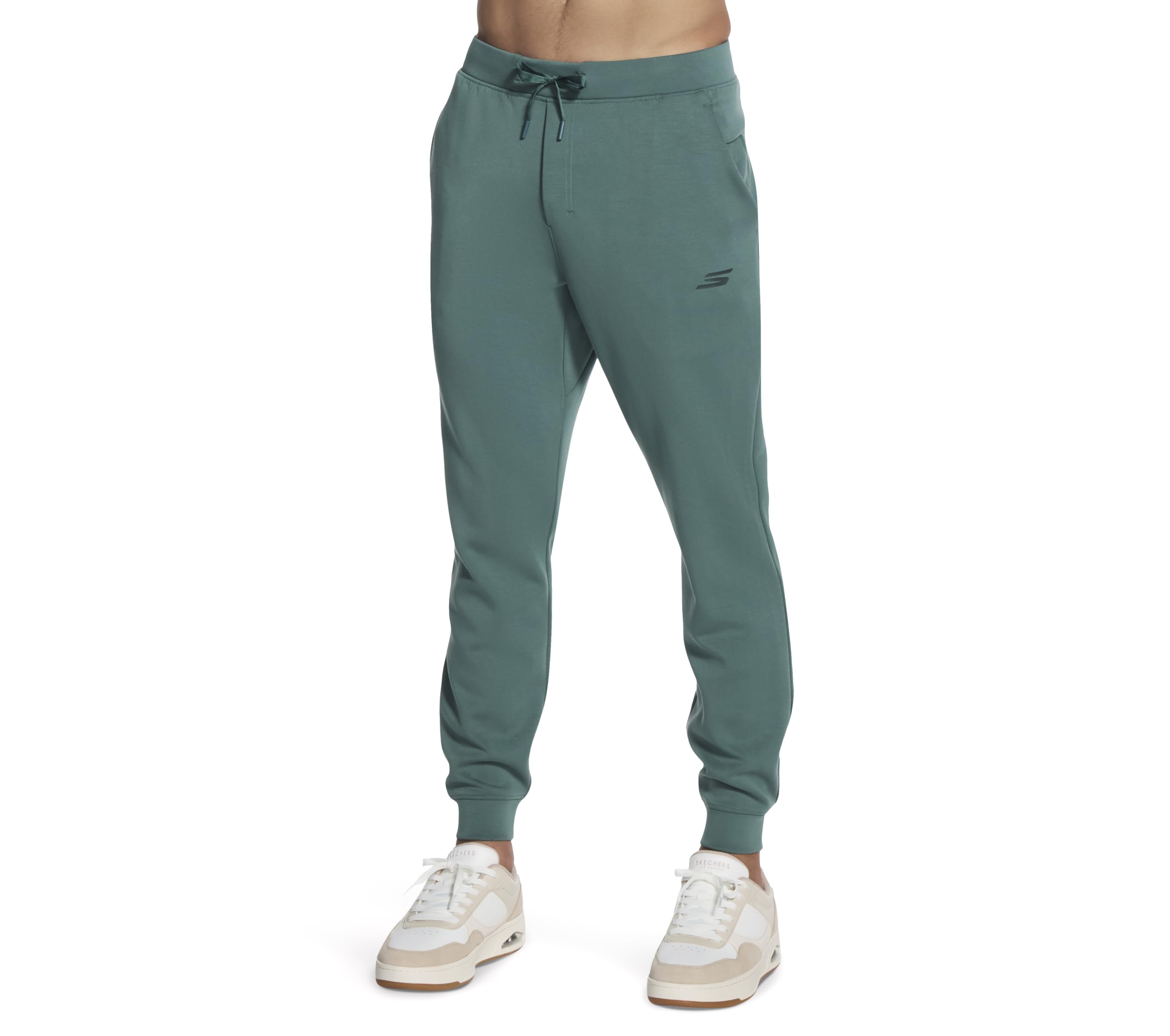 Skechers Skech-Cloud Elevate 2.0 Jogger para Hombre, Color Verde, Talla S, Verde, S