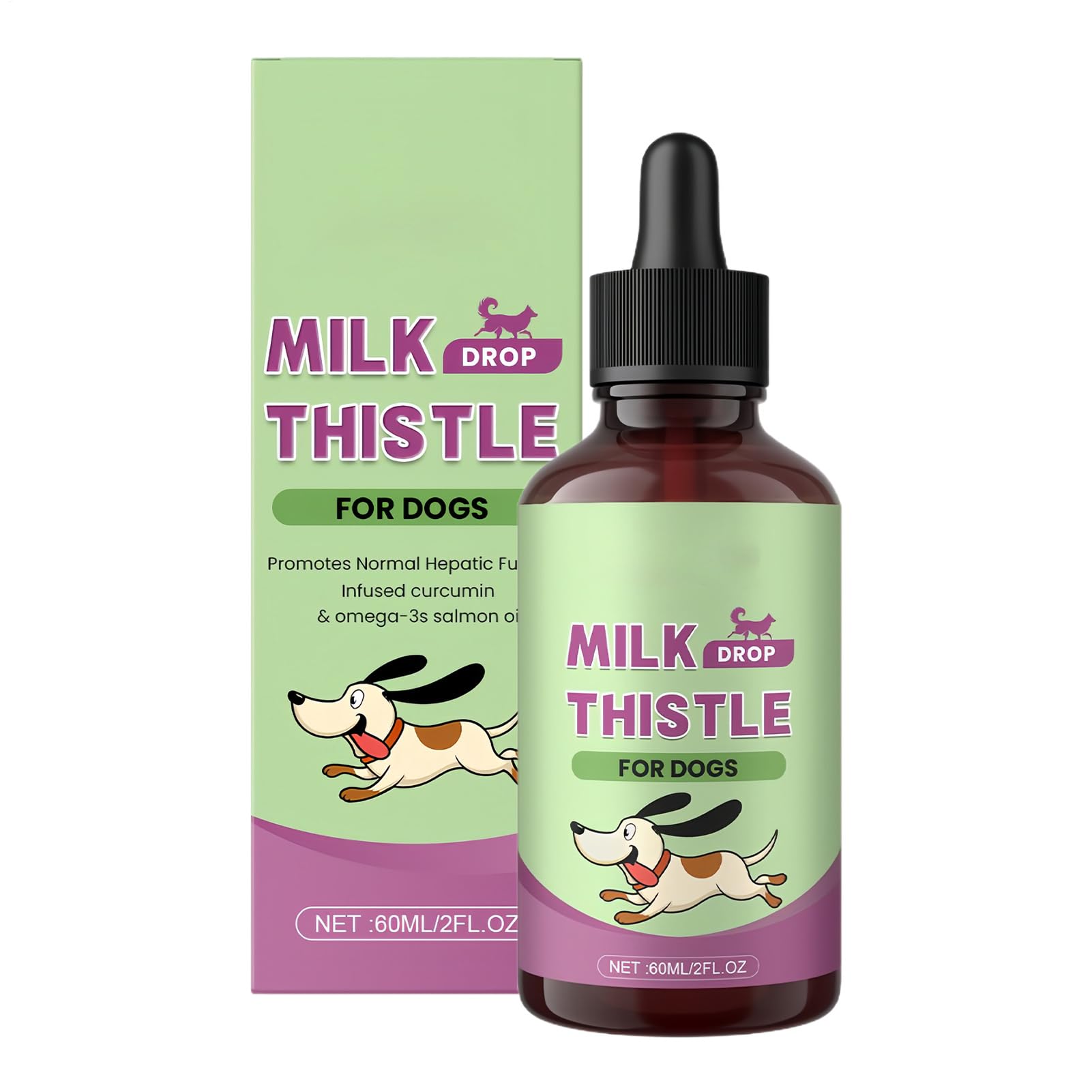 Dog Liver Supplement, Liquid Convenience, 60ml, Liquid Liver Drops, Pet Nutritional Supplement, Nutritional Boost, For Small Medium Large Breeds Cats Dogs