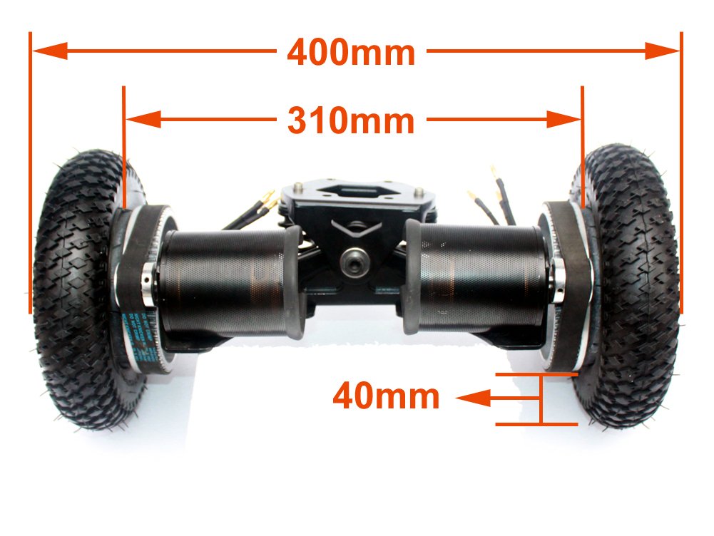 Camion Off Road Planche 27,9 cm avec 20,3 cm gonflage Pneu motorisé à gaz Longboard Truck extérieur Extreme Sport Planche de Surf (Drive)